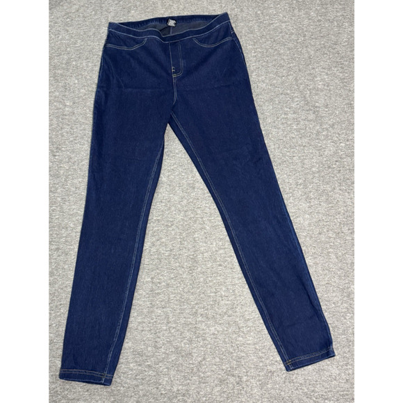 HUE High Rise Jeggings Leggings - Dark Wash - Women’s Size M - NWOT - Picture 1 of 8